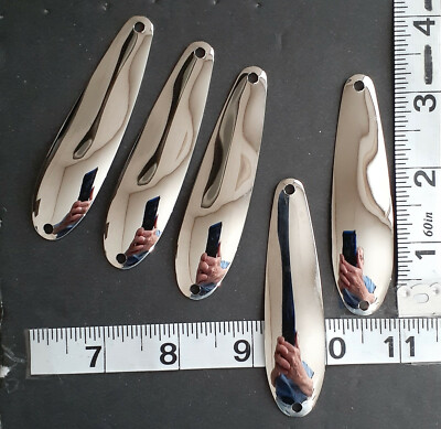 (12) 3 1/4'' Smooth Premium Plate Trolling Flutter Spoons Lake Erie Walleye Candy