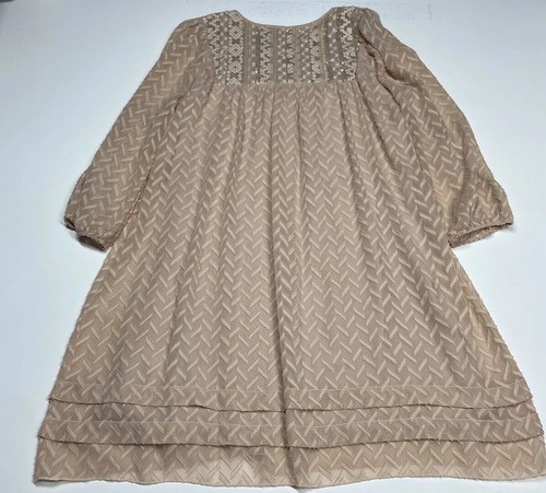 Anthropologie One September Anwen Peasant Dress Small Boho Chic Puff Sleeves - Picture 12 of 12