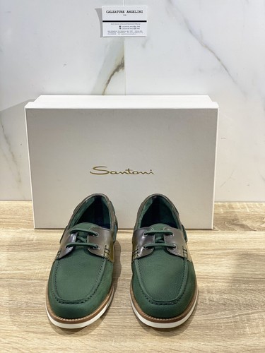 Santoni Men's Shoes Boat Shoes Luxury 