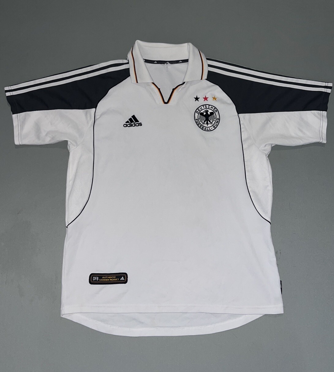 Vintage Germany 2000 Home Soccer Jersey Football Shirt Adidas Large