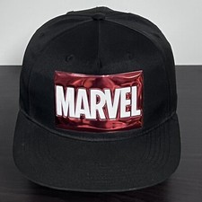 Marvel Snapback Hat Cap YOUTH Adjustable Black H M Boys Super Hero