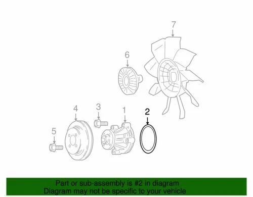 Junta de bomba de agua Super Duty Ford F150 F250 F350 1991-2020 fabricante de equipos originales nueva F1VY-8507-A Foto 4 de 4