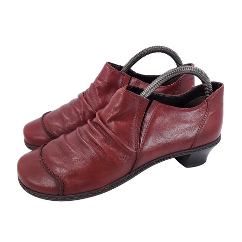 Bottines Femme Rieker Style Motard - Cuir, Fermeture éclair Et Dentelle - Modèle D0B76 - Neuf