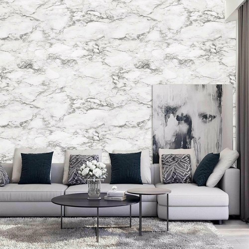 Self Adhesive Peel&Stick Wallpaper PVC Marble Contact Paper Kitchen Countertop - Picture 10 of 32