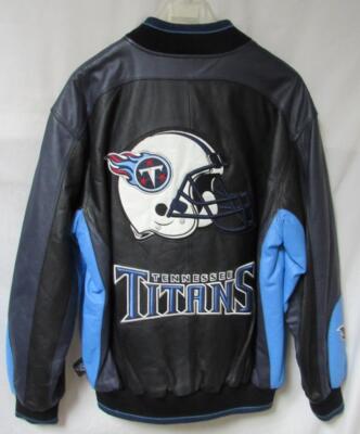Tennessee Titans レザー ジャケット tennessee-titans-navy-blue-