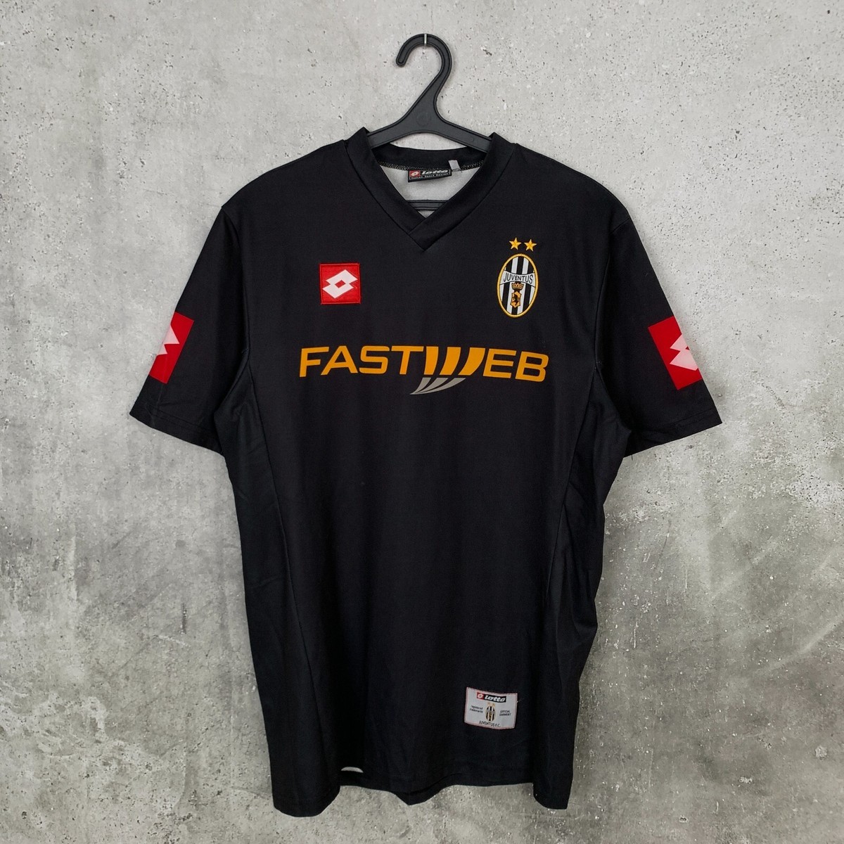 Juventus シャツ Lotto製 FASTWEB Vintage Juventus F.C. Football Soccer FASTWEB Lotto Jersey