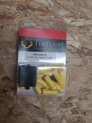 Ten Point, 22/64 SB Carbon Caps, HEA-240.12, Yellow
