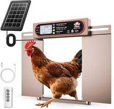 Automatic Chicken Coop Door with Horizontal Dual Opening, Remote  Manual Contro
