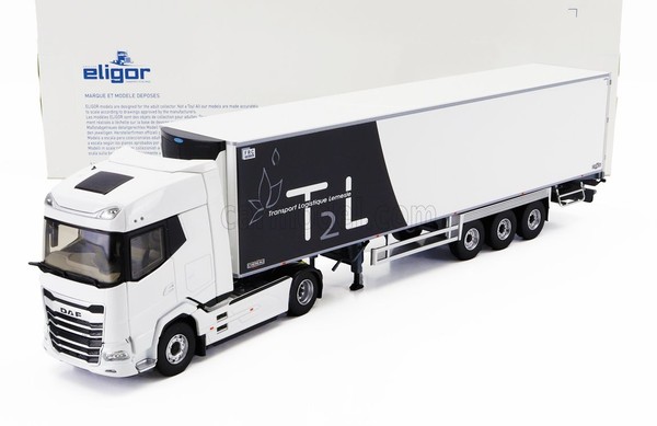 Modell Statischer Lkw Eligor Daf Xg Truck SEMI-FRIGO T2L Transports 2021-image