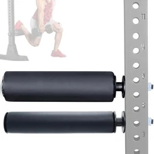 Single Leg Squat Roller / Nordic Hamstring Curl for Squat Rack Power Rack Att...