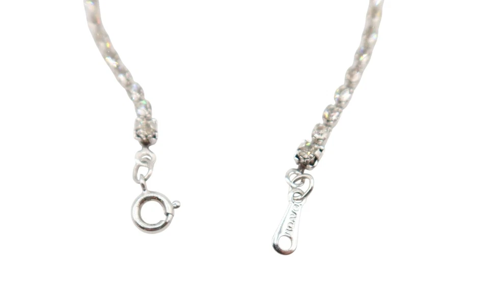 Pulsera Tenis AVON Diamantes de Imitación Tono Plata 6.25" Novia Baile de graduación Formal Delicada Foto 2 de 4