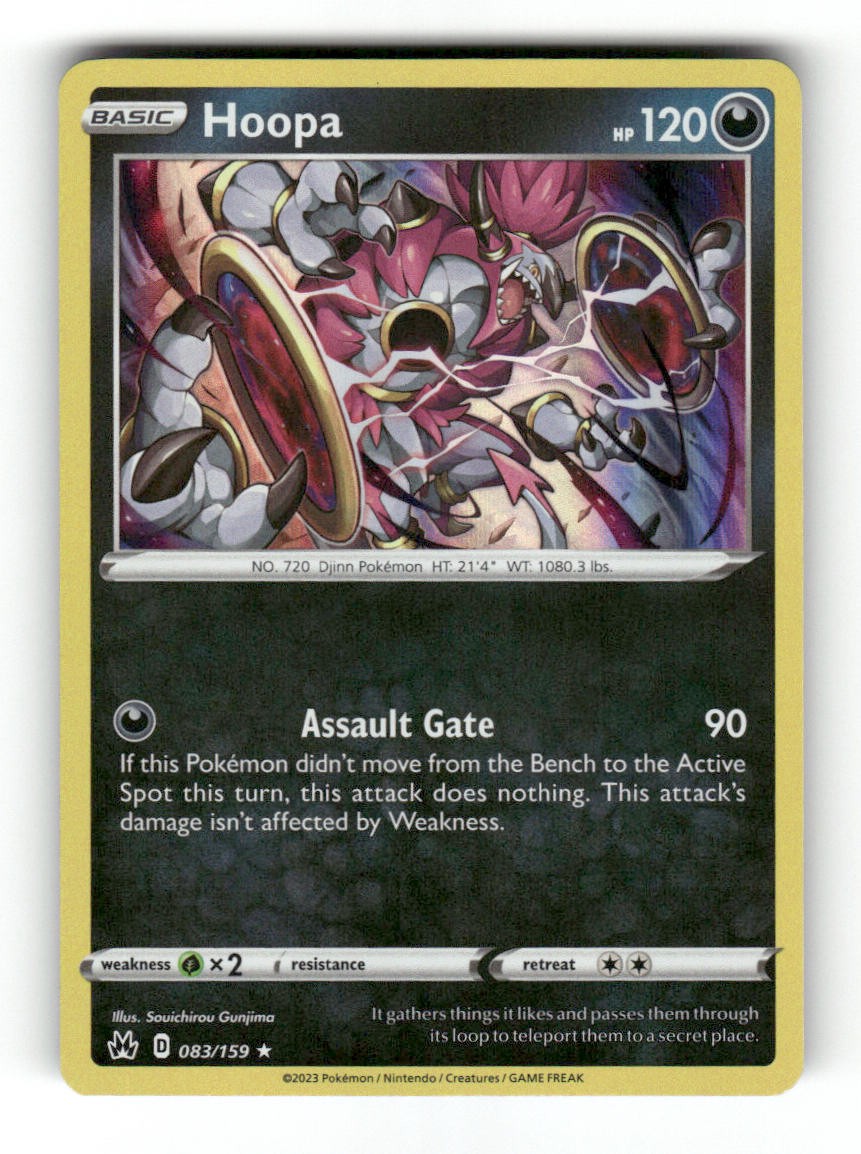 Hoopa 083/159 Holo Rare SWSH: Crown Zenith Pokemon Near Mint