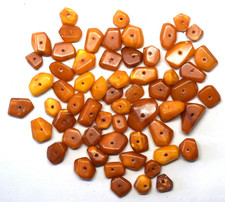 Antique Natural Baltic Butterscotch Amber Beads Loose Stones 21.9 grams