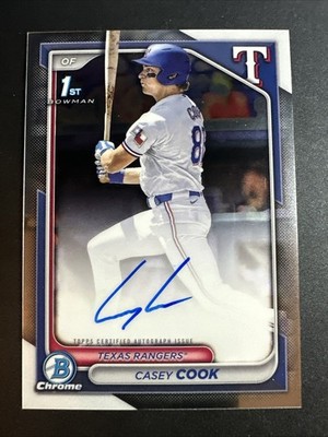 2024 Bowman Draft Baseball Casey Cook Auto #CPA-CCY Rangers
