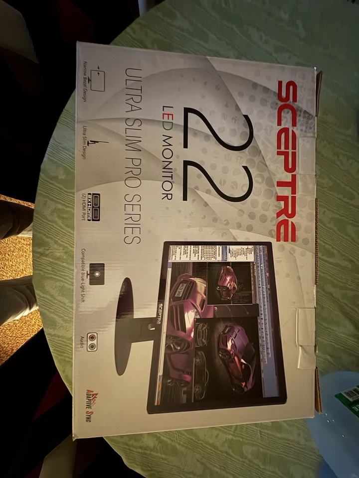 Sceptre E225W-19203R 22in. Ultra Thin 1080P LED Monitor  - Two Monitors - Image 4 of 4