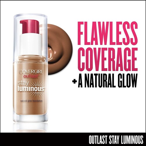 COVERGIRL Outlast Stay Luminous Foundation, 1 oz - Picture 5 of 9