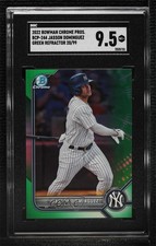 2022 Bowman Chrome Prospects Green Refractor 20/99 Jasson Dominguez SGC 9.5 07i7