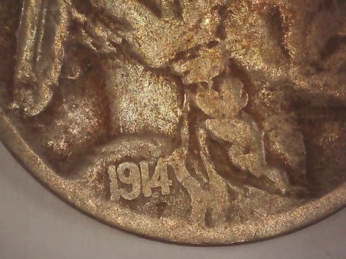 1914-S Buffalo Nickel 5C San Francisco Mint Better Date AG / Good Full Date