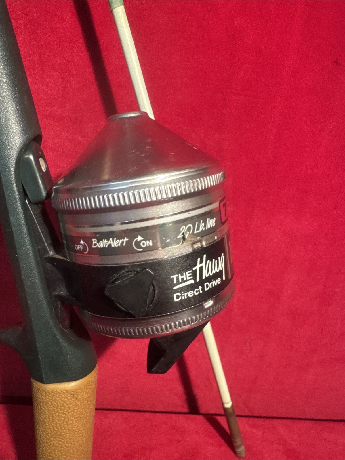 Vintage Zebco 733 The Hawg Reel Direct Drive And Pole Made i