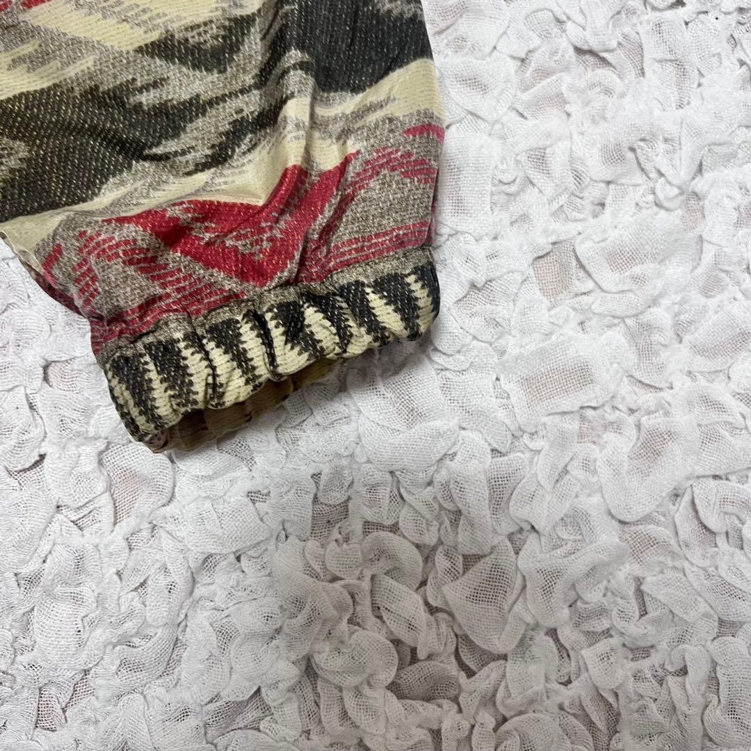 KAPITAL Native Pattern Nylon Sten Collar Coat Tas… - image 5