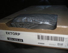 IKEA EKTORP COVER for EKTORP Footstool w/ Storage NORDVALLA Dark Gray Grey NIB