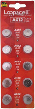 AG12 LR43 386 SR43 1.5V Alkaline Button Cell Watch Batteries 10 Pack ⭐️⭐️⭐️⭐️⭐️