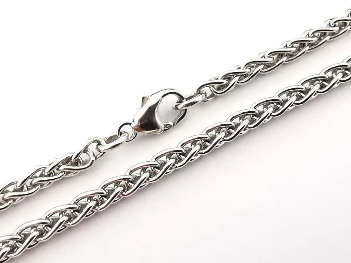 Goldkette Zopfkette 42cm 18,22g Weissgold 585 / 14K - Bild 1 von 1