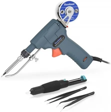 6 in 1 Soldering Gun Solder Iron Kit, 60W 110V Temp Adjustable Automatic... 