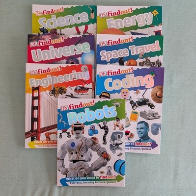 DK FindOut!  Lot Of 7 Coding Space Energy Robots Universe Science Engineering