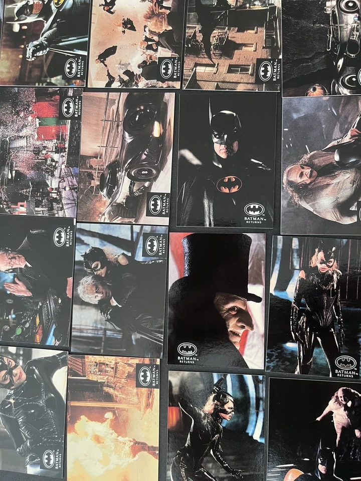 Juego completo de tarjetas coleccionables de película Batman Returns Premium Stadium Club (Topps 1992) Foto 3 de 4