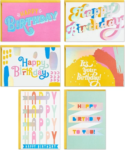 Hallmark Birthday Cards Assortment, 36 Cards with Envelopes (Pastels), 5STZ10... - Picture 12 of 12