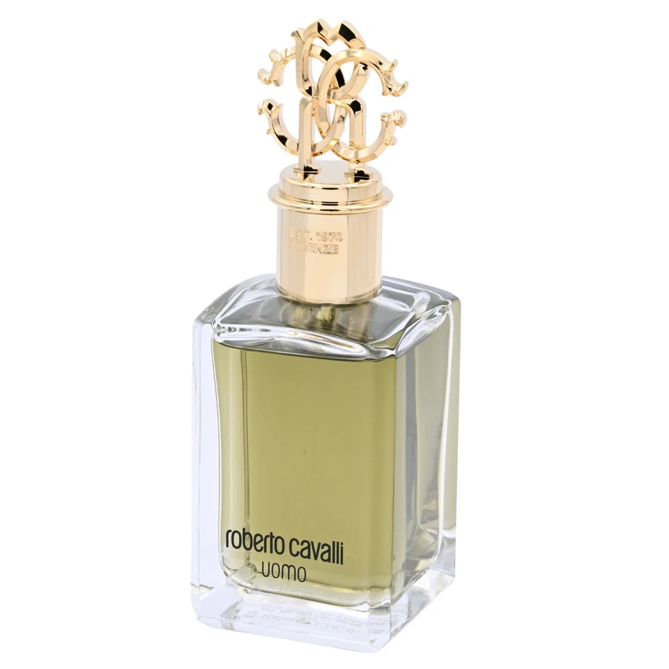 Roberto Cavalli Uomo Roberto Cavalli 古龙水男式 EDT 3.3 / 3.4 盎司全新带盒 — 第 3/4 张图片