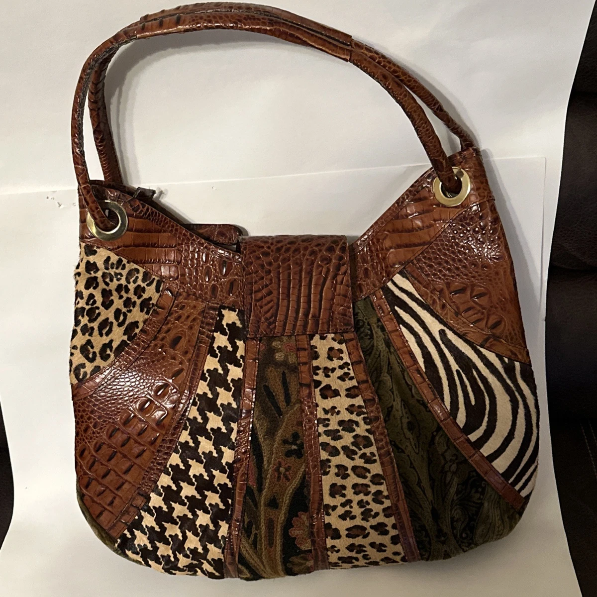 Fur Exterior Animal Print Large Bags & Handbags for Women for sale