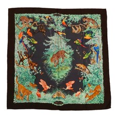 HERMES Carré 90 Scarf/Muffler, Large, EQUATEUR "Equatorial" Design... GZl1fpcq