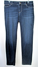 Chico's Women's Platinum Blue Denim Pull On Jeans - Size 1, Regular