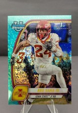 2024 Bowman University Chrome - Abu Sama III #7 Aqua Mini-Diamond Refractor /275