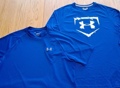 Under Armour HeatGear Baseball Shirt  3/4 Sleeve Loose Fit & The Tech Tee Size L