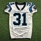2011 Reebok NFL Game Used Worn Jersey Carolina Panthers Richard Marshall Sz. 48
