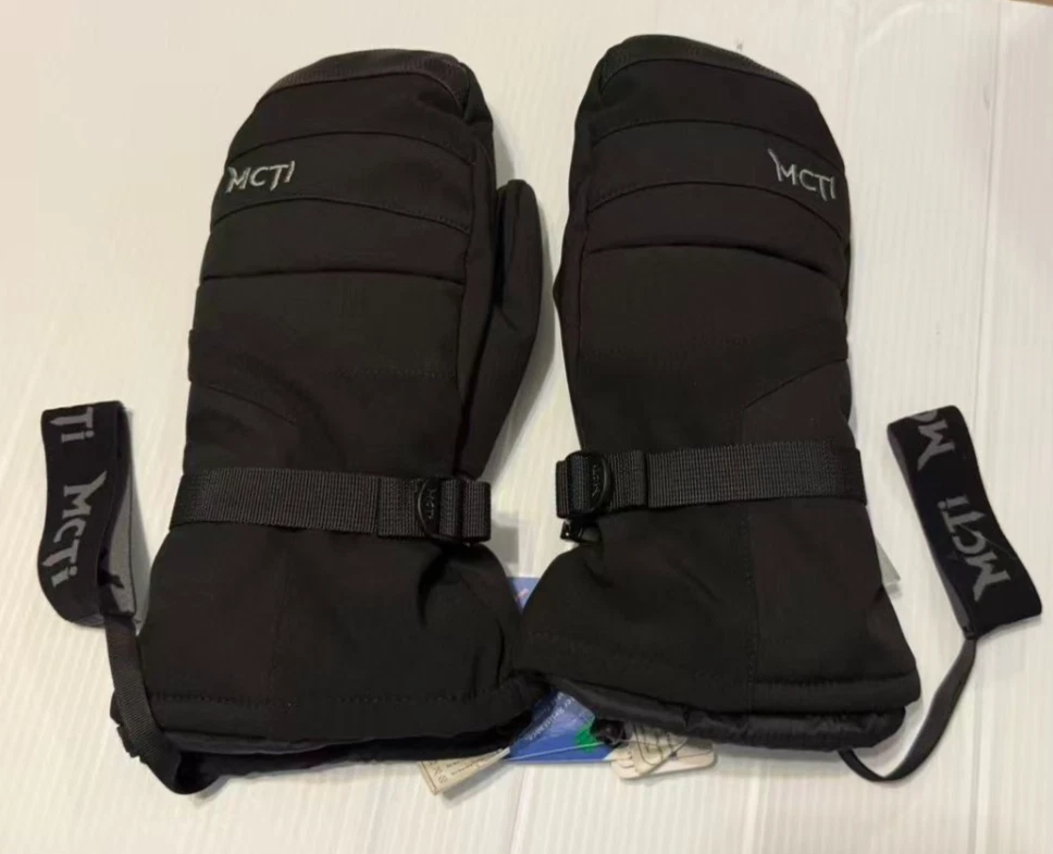 MCTi Men'sWinter Ski Gloves Waterproof Snowboard Gloves, Thick Ski Mittens L