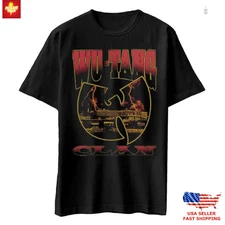 Vintage Wu Tang Clan Lightning Infill W T-shirt, Hip Hop Rap Casual Fan Wear Tee