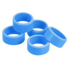 Silicone rubber non-slip bands 1 inch blue 5pcs