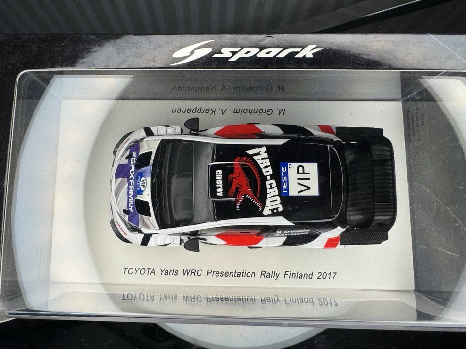 Spark 1:43 S5170 Toyota Yaris WRC Presentation VIP Rally Finland 2017 M.Gronholm - Immagine 4 di 4