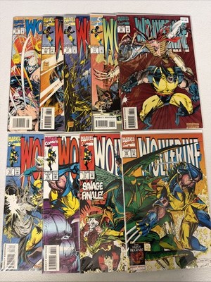 WOLVERINE #70 71 72 73 76 77 81 83 84 1988 Series Marvel Comics Lot VF/NM *R7