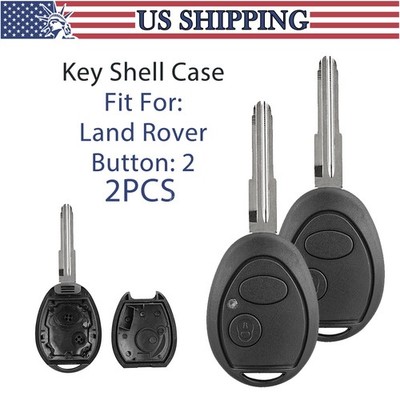 2 Remote Key Fob Case Shell 2B for 1999 - 2004 Land Rover Discovery N5FVALTX3