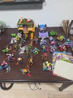 Huge Lot of Vintage TEENAGE MUTANT NINJA TURTLES Action Figures & Vehicles. READ