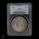 1886 Morgan Silver Dollar PCGS MS64  -E180