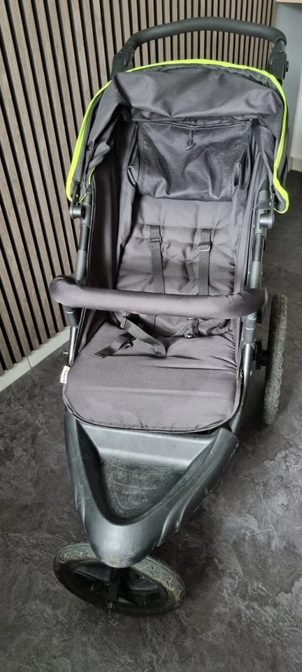 hauck Jogger Dreirad Kinderwagen Einsitzer klappbar schwarz gelb Einkaufskorb - Bild 3 von 3