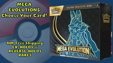 Mega Evolutions (MEG) EX, HOLOS, REVERSE HOLOS: Choose Your Card! Free Shipping!