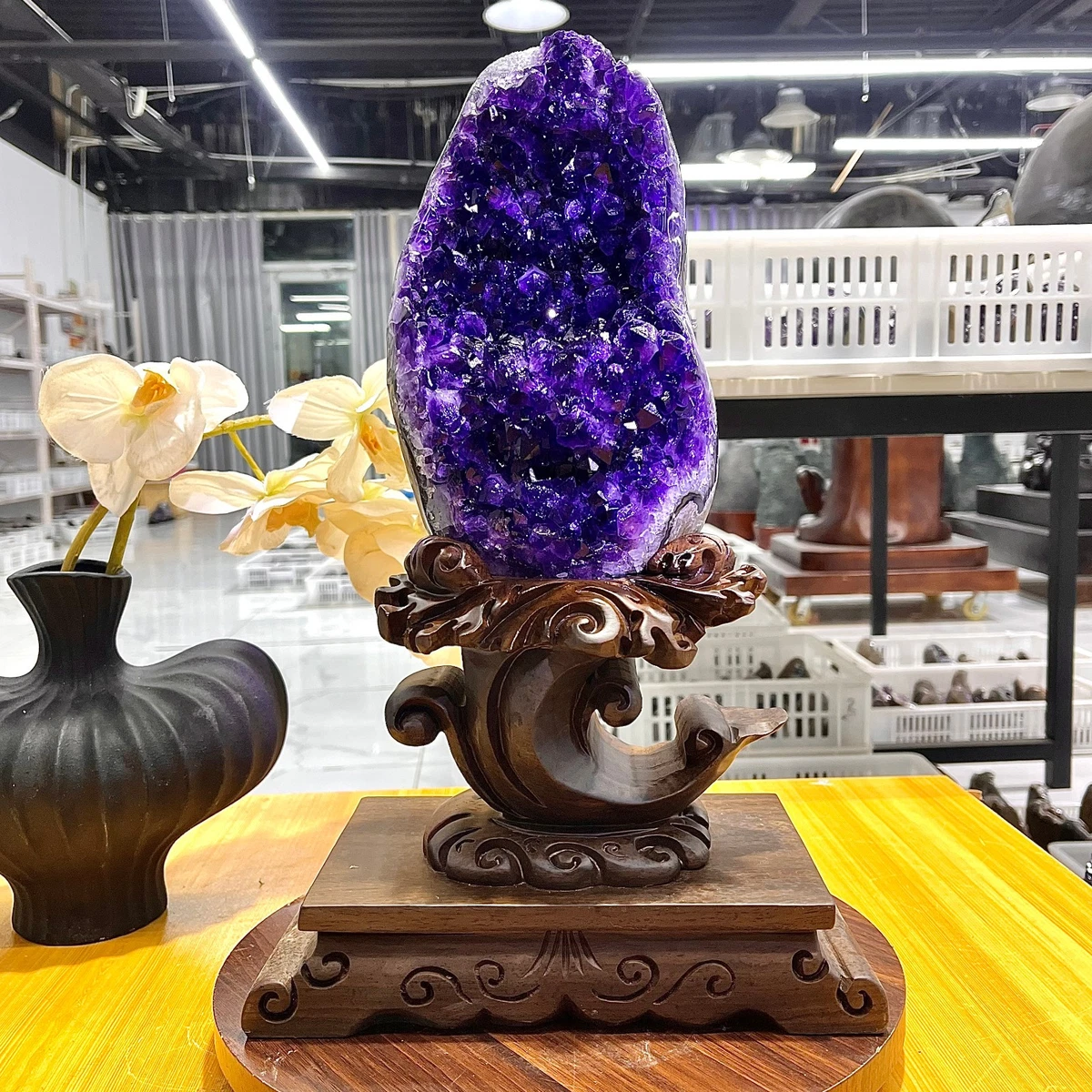 紫水晶晶洞| eBay