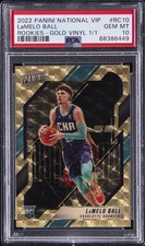 2022 PANINI NSCC VIP ROOKIES GOLD VINYL #RC10 LAMELO BALL 1/1 RC PSA 10
